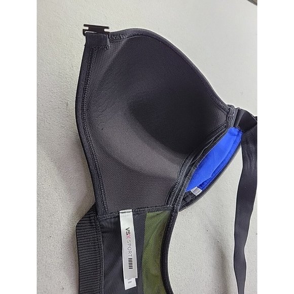 Victoria Secret VSX Zip Front Women's 32DD Sports Bra Racerback High Impact - Picture 10 of 10